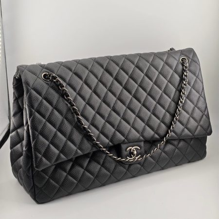 Chanel CF 45 Caviar Airlines XXL Flap Travel Bag - Image 3