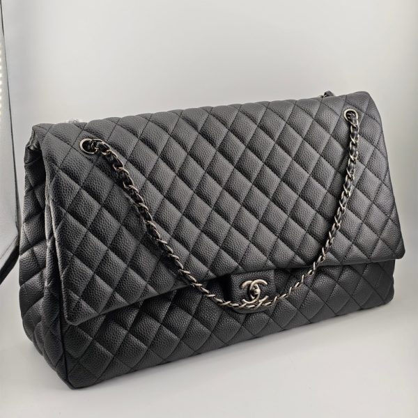 Chanel CF 45 Caviar Airlines XXL Flap Travel Bag