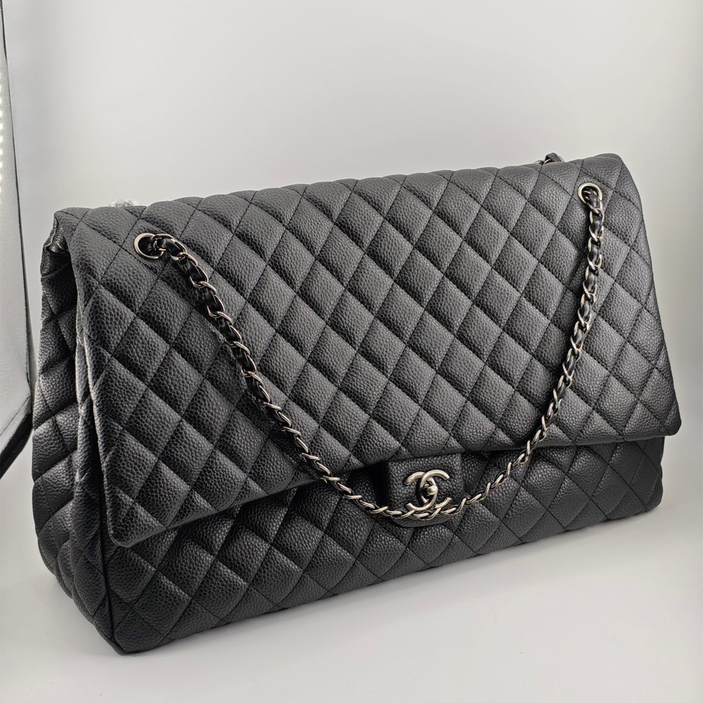 Chanel CF 45 Caviar Airlines XXL Flap Travel Bag - Image 3