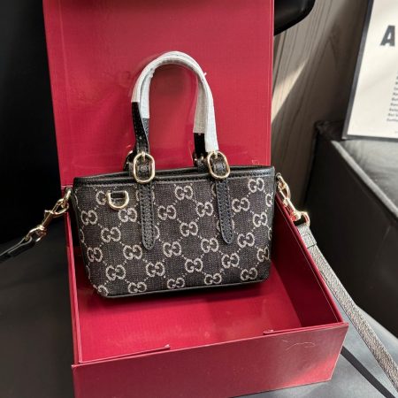 Gucci GG Emblem mini Denim bag - Image 3