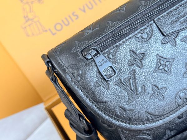 LV Pulse Messenger Monogram Shadow Crossbody Shoulder Bag