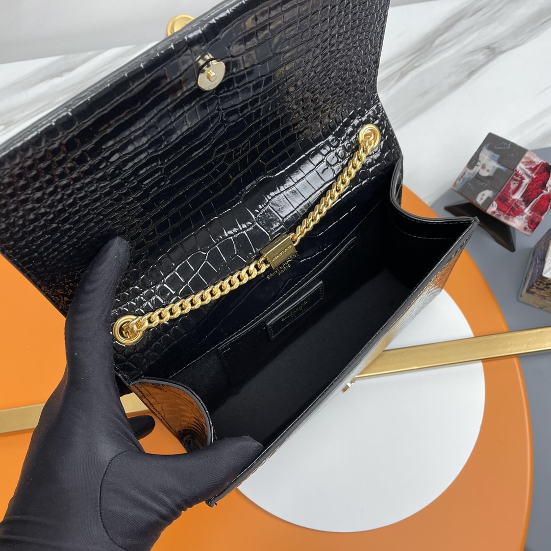 YSL Kate 24cm Crocodile Pattern Bag - 10A - Image 14