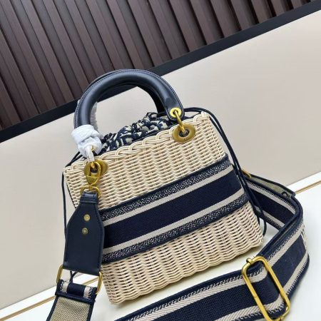Dior Wicker Oblique Medium Lady Dior Bag - Image 6