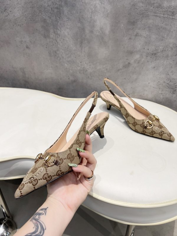 Gucci Women Slingback Pump with Horsebit
