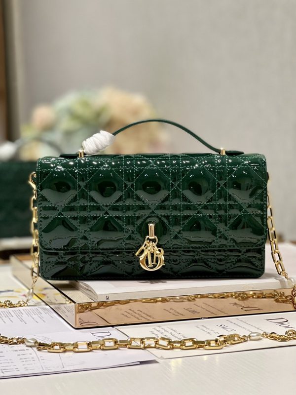 Dior Miss Mini Bag Patent Cannage Bag