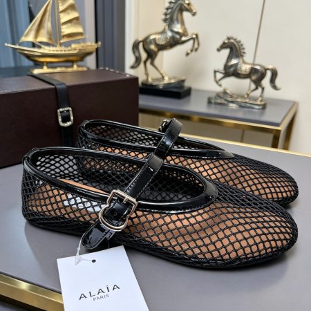 Alaya Flat Ballet Tulle Shoes with Rhinestone Accents