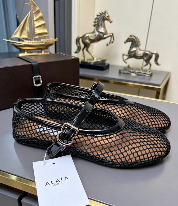 Alaya Flat Ballet Tulle Shoes with Rhinestone Accents