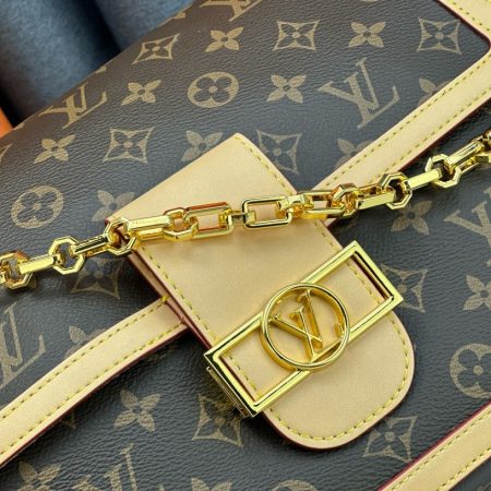 LV Smooth Dauphine MM Black Bag - Image 14