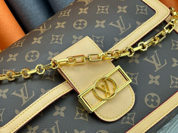 LV Smooth Dauphine MM Black Bag