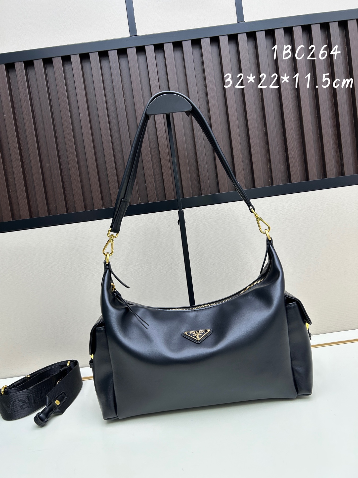Prada 1BC264 Satin Explorer Bag - Image 2