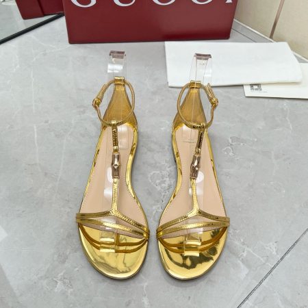 Gucci White bamboo leather sandals - Image 1