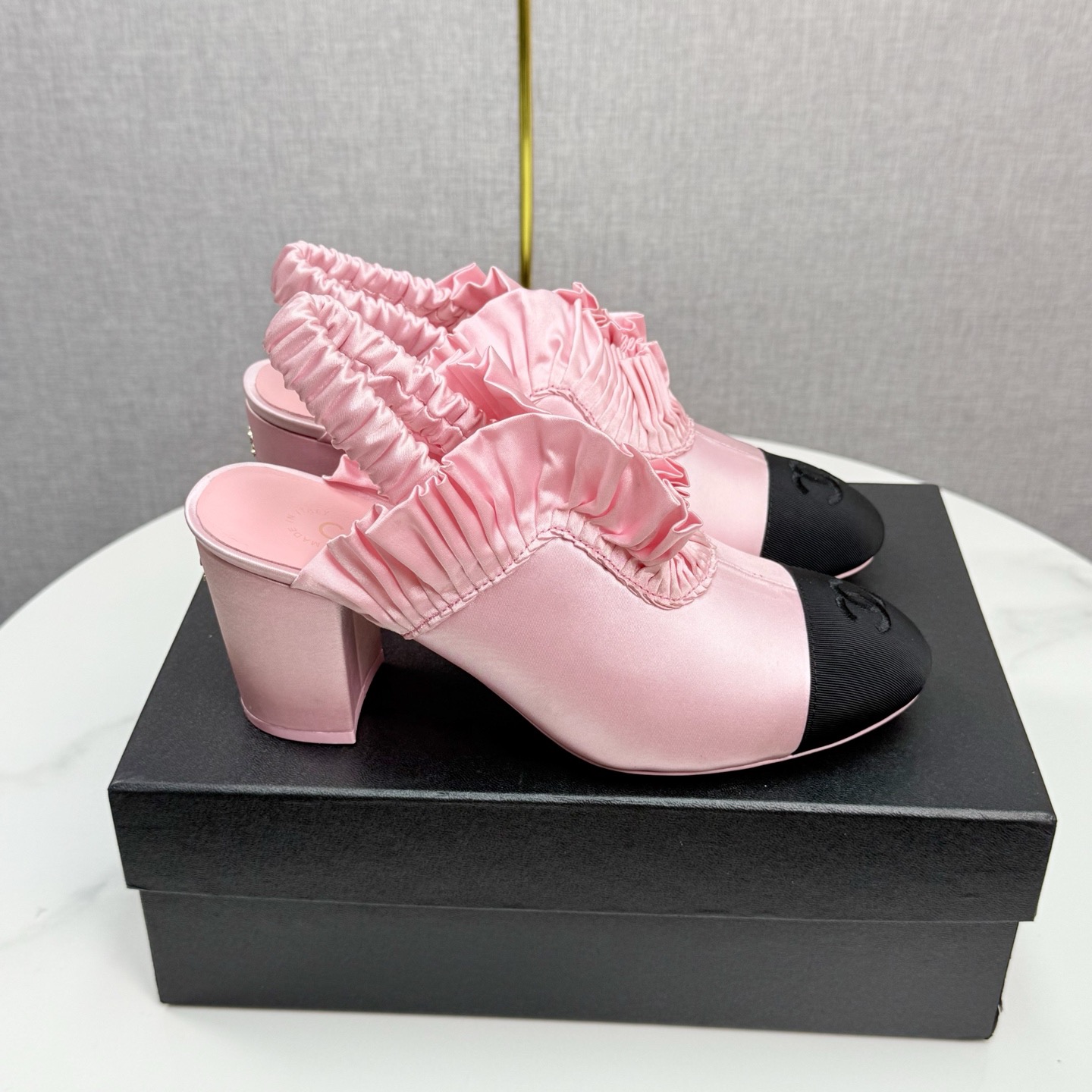 Chanel Chunky Heel Shoes - Image 1