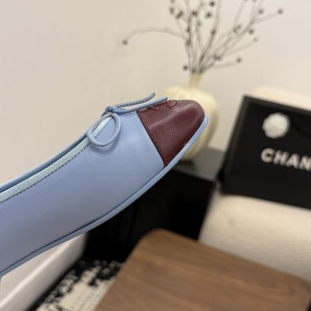 Chanel 26S Matthieu Blazy's Ballet Flats Burgundy Blue - Image 5