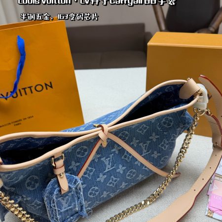 LV Carryall Cargo PM Monogram Denim Bag - Image 4