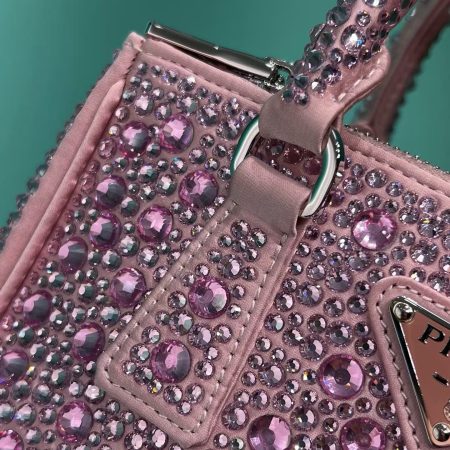 Prada Galleria Anti Crystal Handbag Pink - Image 5
