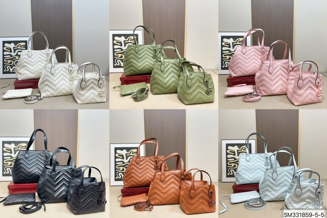 Gucci Gg Marmont Quilted Tote Bag - Image 1