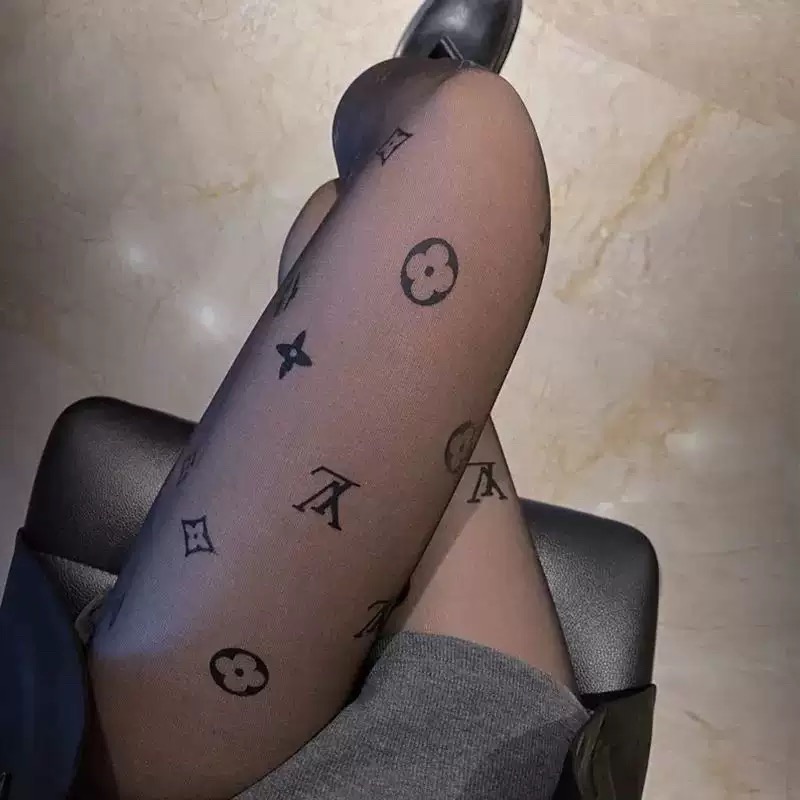 LV Monogram Mesh Stockings - Image 1