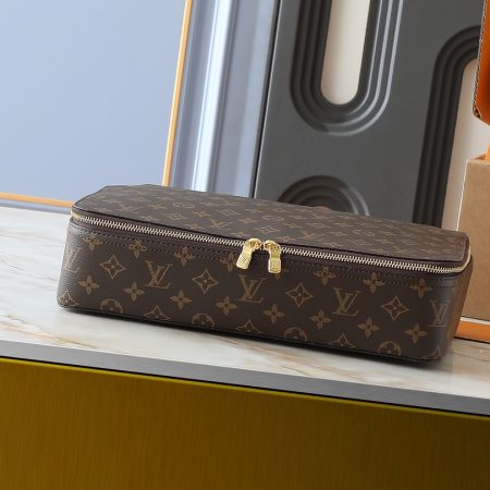 LV Monogram Storage Case Makeup Bag - Image 3