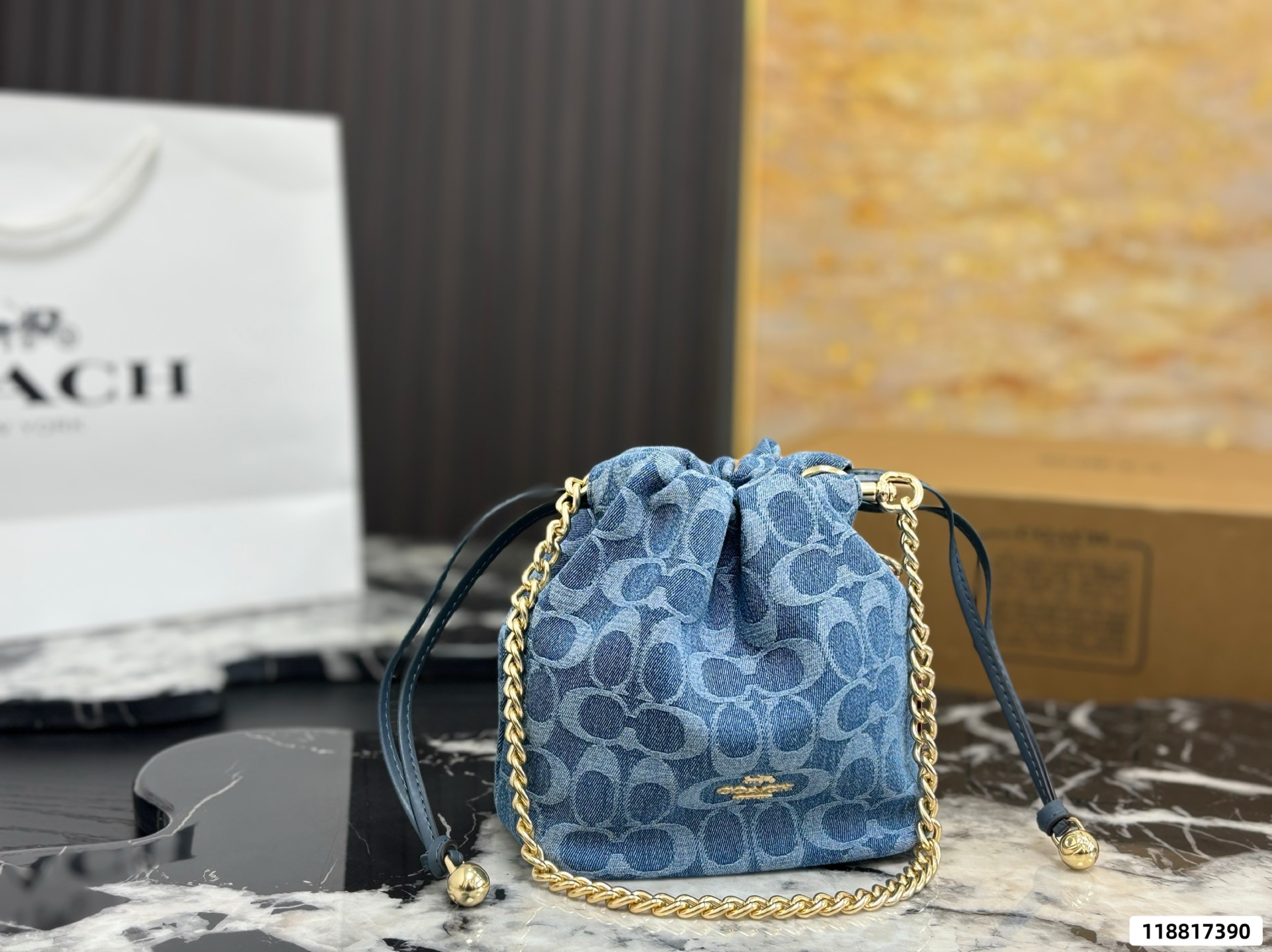 Coach's Faye Mini Drawstring Bag - Image 4