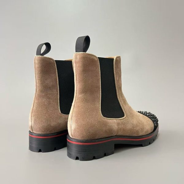 Christian Louboutin Suede Boots with Rivets