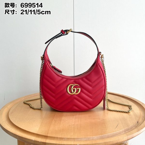 Gucci marmont mini crescent handbag
