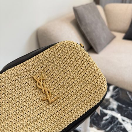 Saint Laurent Raffia Lou Camera Bag - Image 8