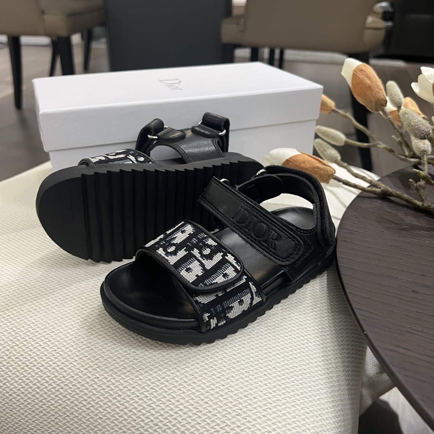 Dior Children's Velcro Sandals - Image 8