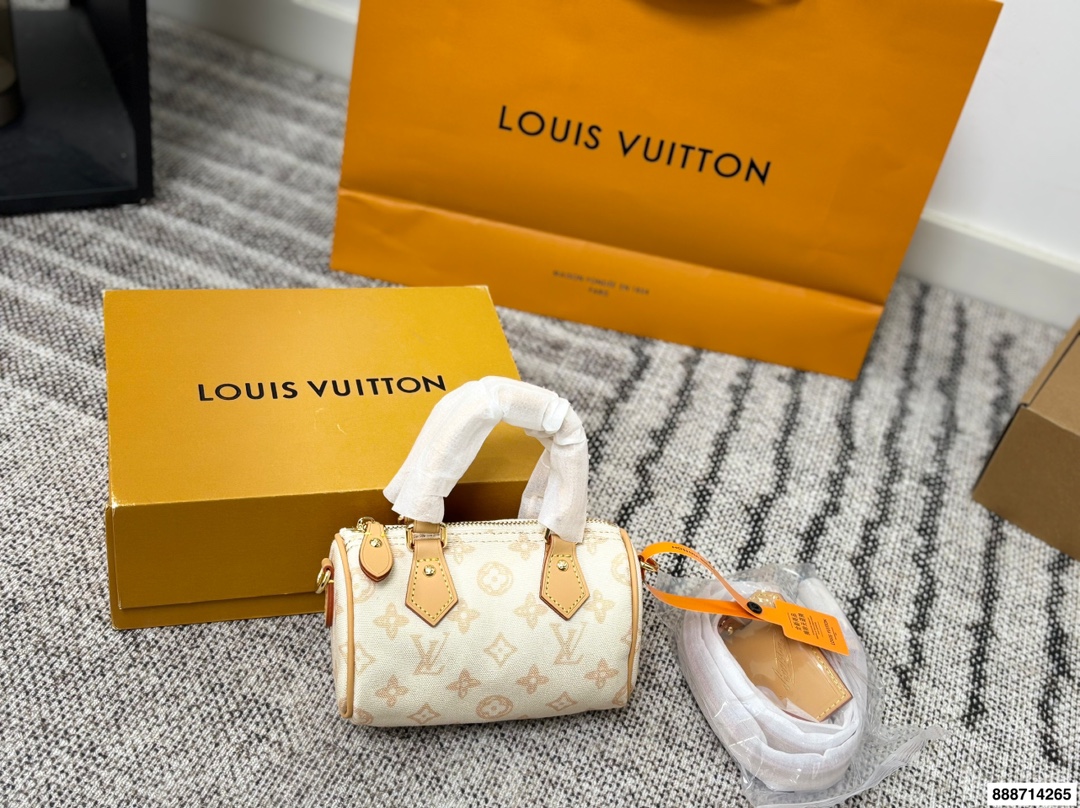 LV Speedy Denim Bag - Image 5