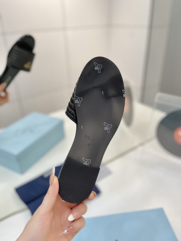 Prada Triangle-logo Sandals