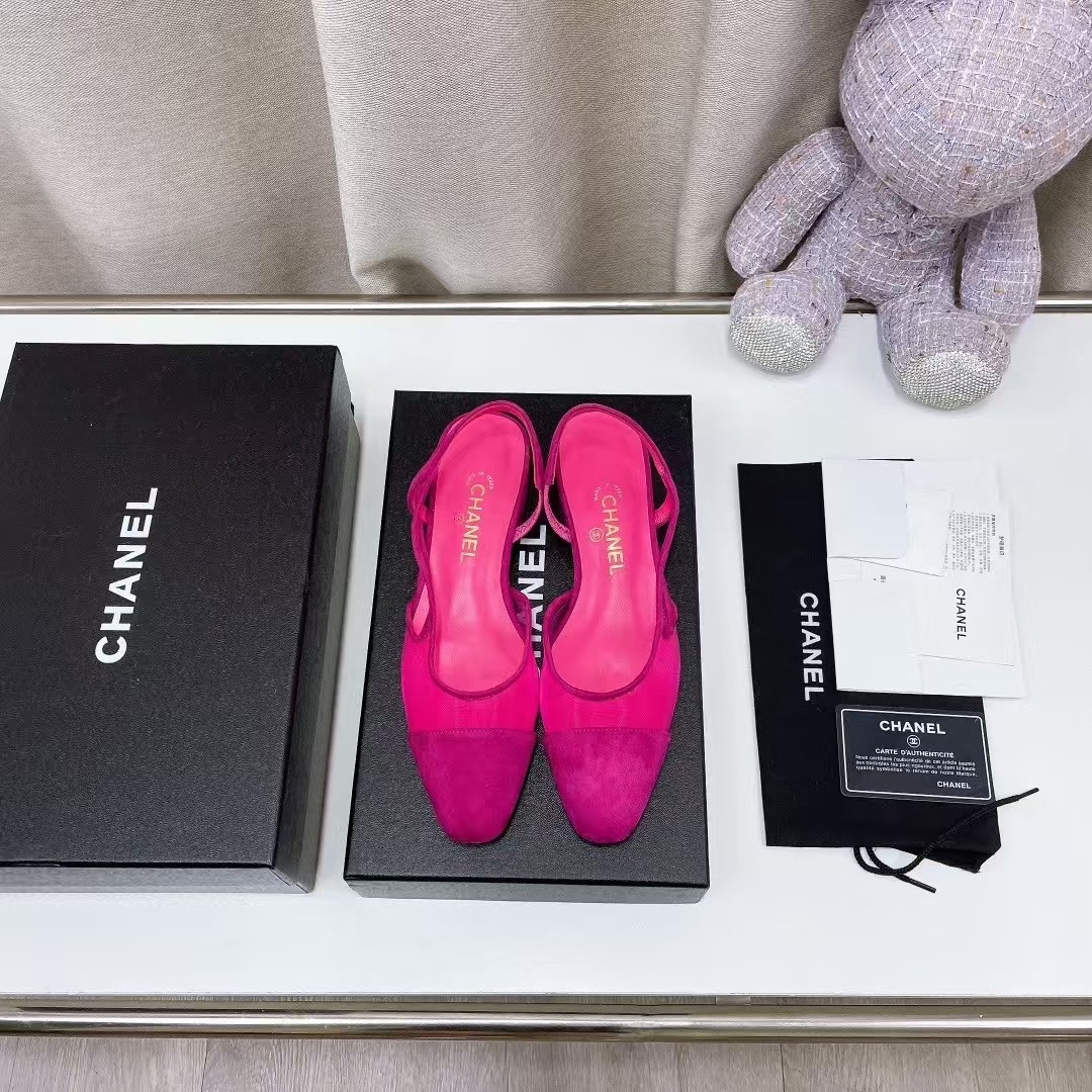 Chanel Slingbacks Pink Fuschia - Image 1