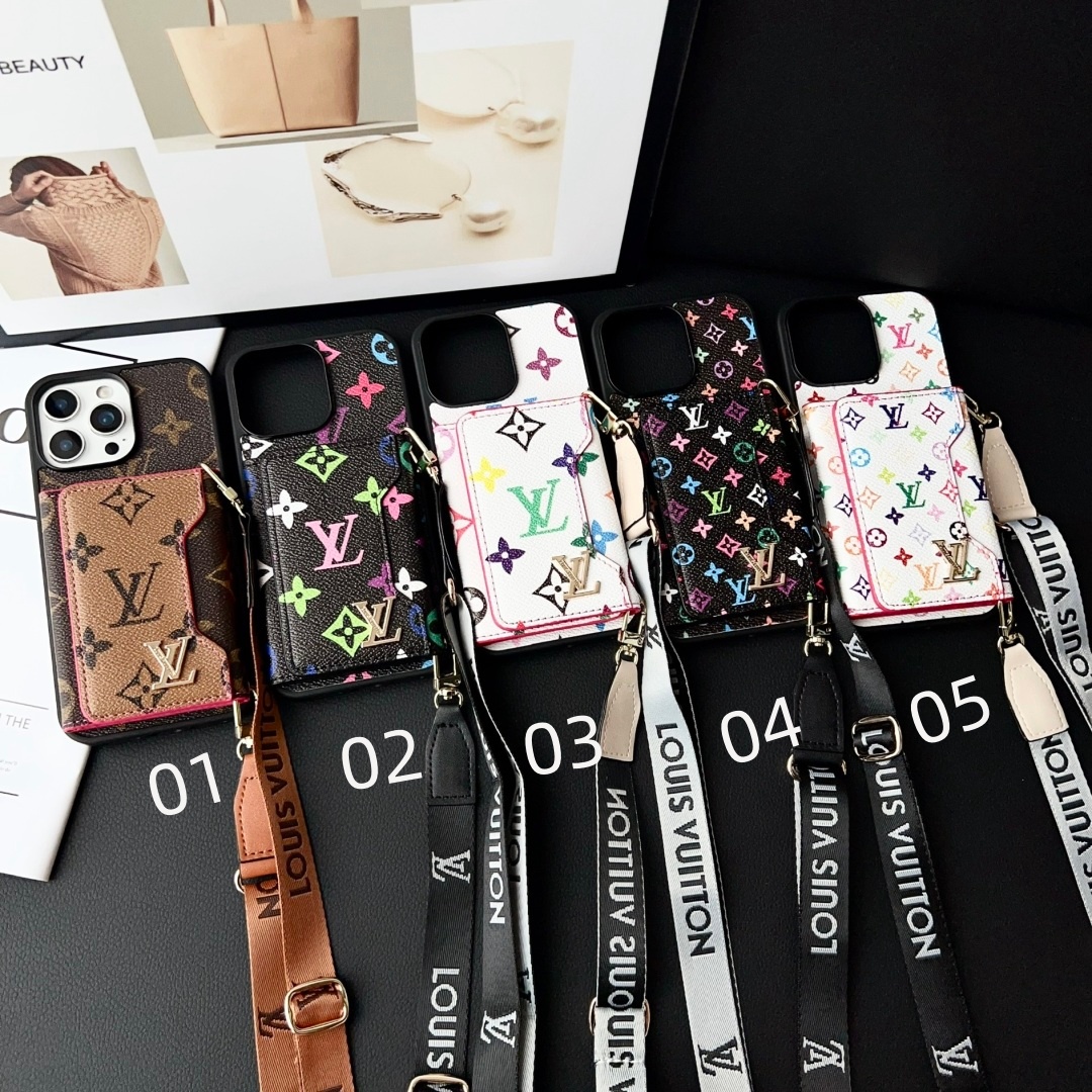 LV iPhone Card Holder Case - Image 1