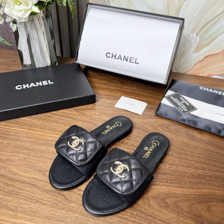 Chanel Quilted CC Slides - Image 2
