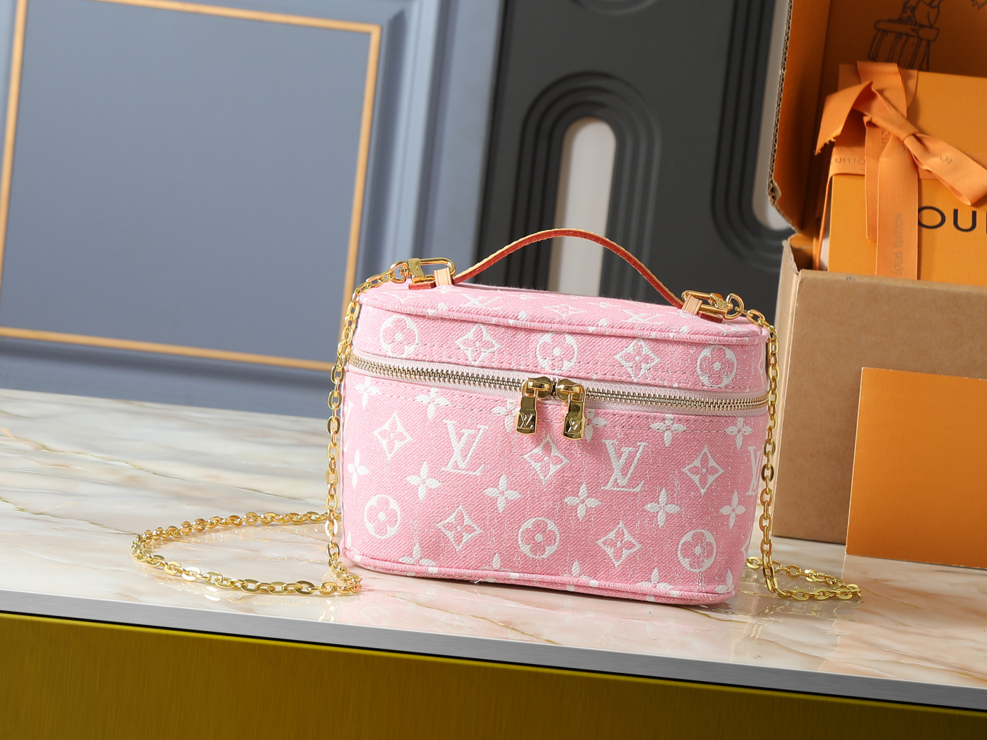 LV Nice Mini Makeup Bag - Image 1