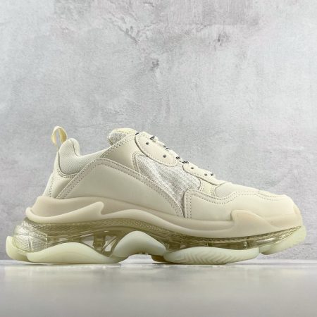 Balenciaga Triple S Clear Sole Sneakers Beige Mirror Version 10A - Image 6