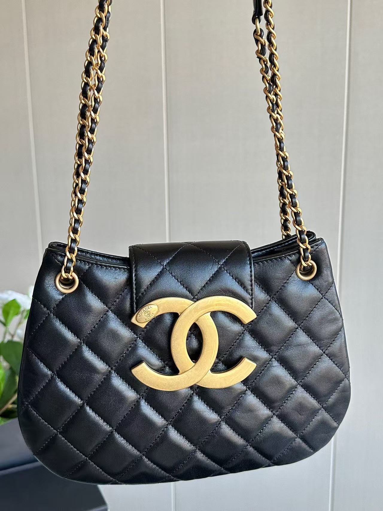 Chanel 24C Big Logo Hobo Bag - Image 3