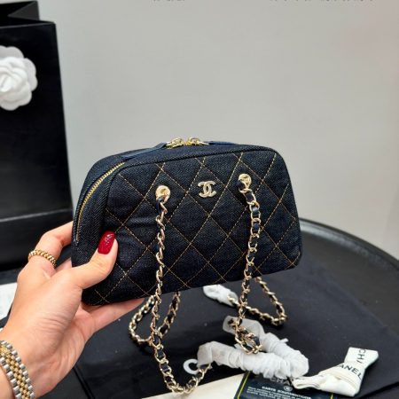 Chanel Denim Chain Bag - Image 3
