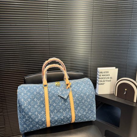 LV Keepall 45 Denim Travel Bag - Image 3