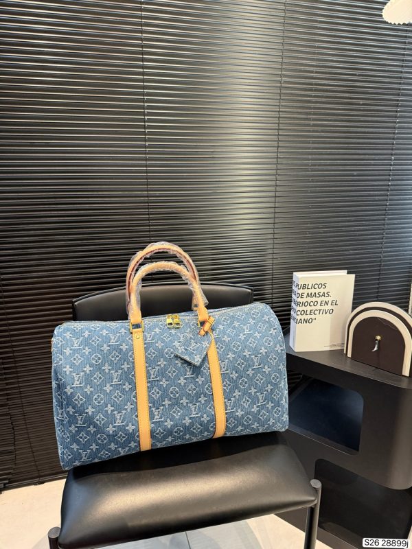 LV Keepall 45 Denim Travel Bag