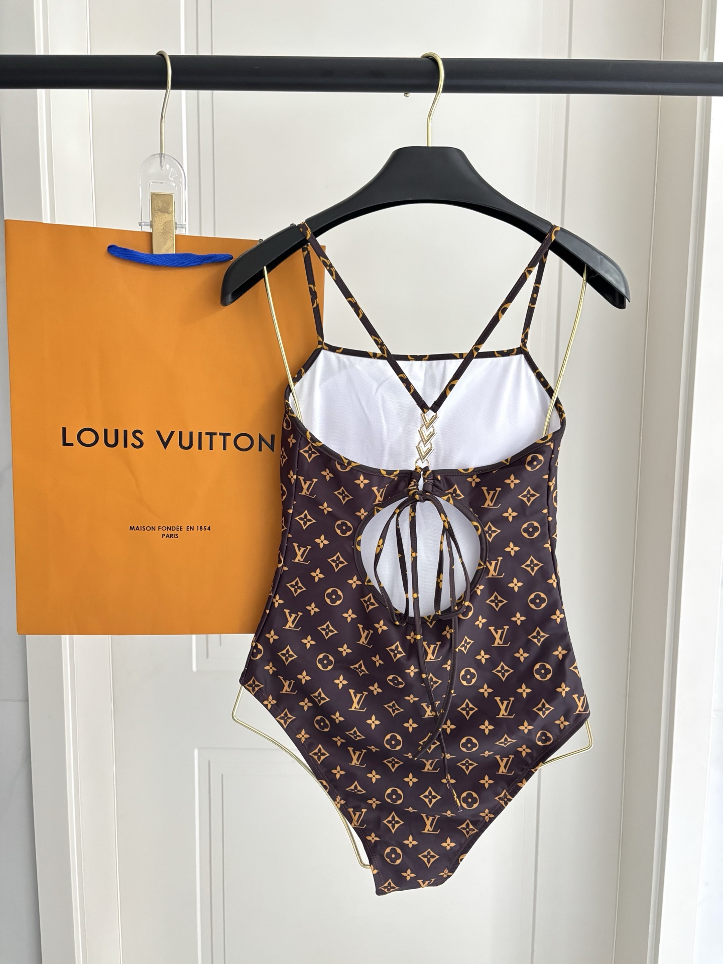 LV One-Piece Swimsuit Swimwear - Image 4