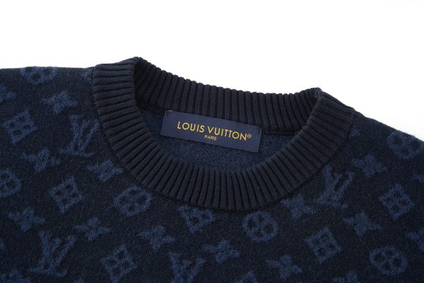 LV Graphic Jacquard Short-Sleeved Crewneck - Men - Ready-to-wear