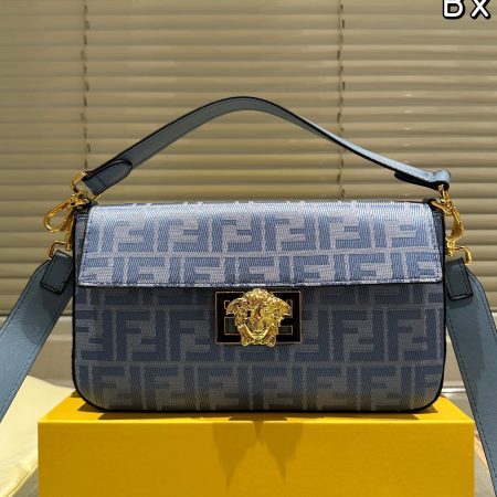 Fendi Versace joint baguette bag - Image 5