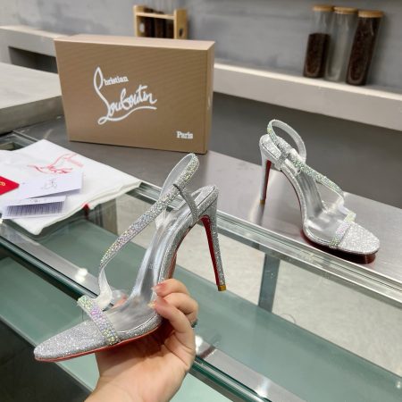 Christian Louboutin 10.5 cm Siver Heels - Image 7