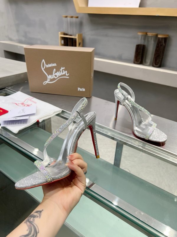 Christian Louboutin 10.5 cm Siver Heels