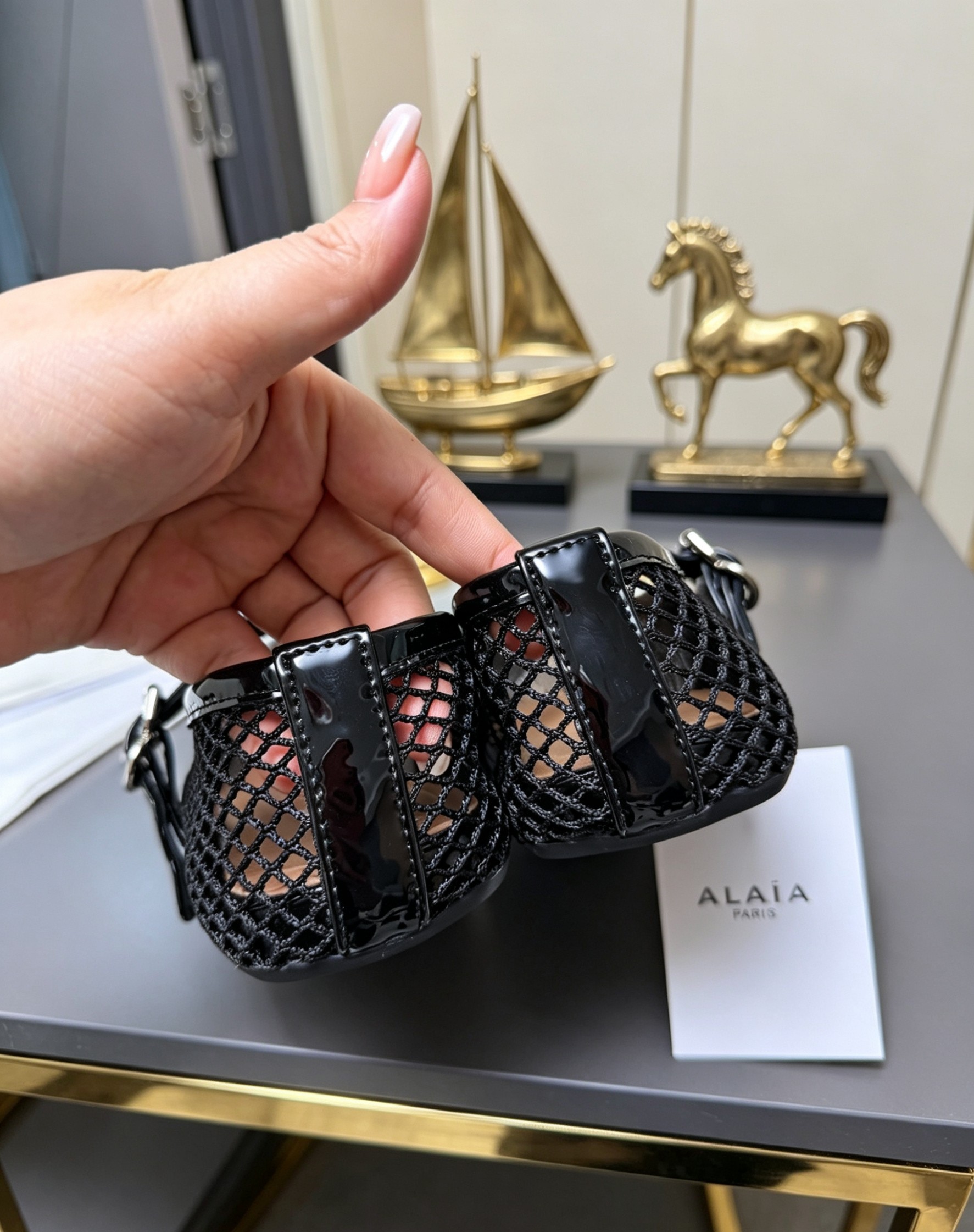 Alaya Flat Ballet Tulle Shoes with Rhinestone Accents - Image 12