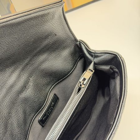 YSL College Black and Gold Messenger Bag - Image 11