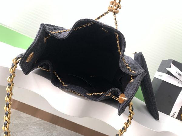 Chanel 25P Hobo Medium Handbag Denim & Gold-Tone Metal