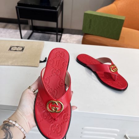 Gucci Interlocking G Thong Sandals - Image 4