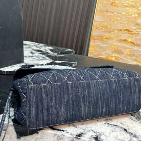 Chanel 26S Denim Baguette Bag - Image 6