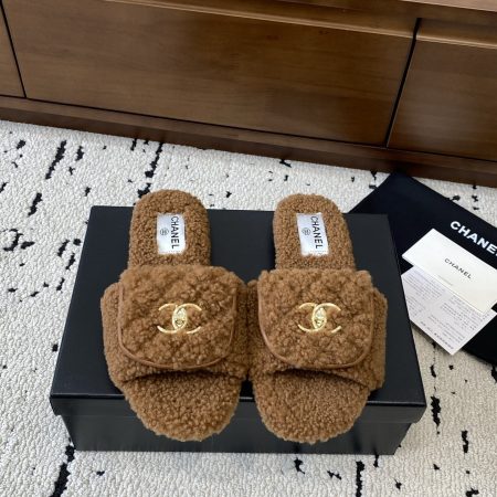 Chanel Fall/Winter Fur-Lined Slippers