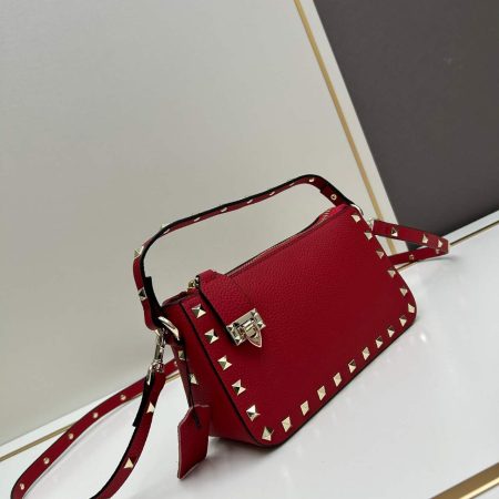 Valentino Garavani Rockstud Shoulder Bag Women Red - Image 3
